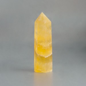 Gele fluoriet kristalpunt 02