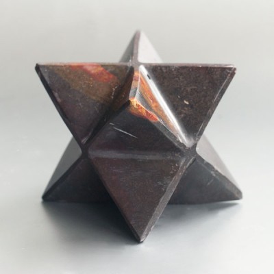 Merkaba versteend hout 01 (79 mm)