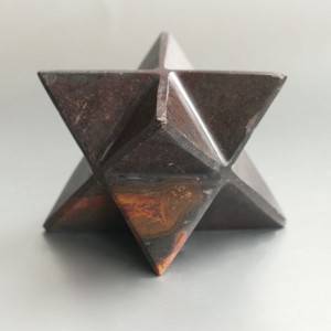 Merkaba versteend hout 01 (79 mm)