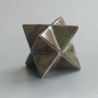 Merkaba versteend hout 03 (66 mm)