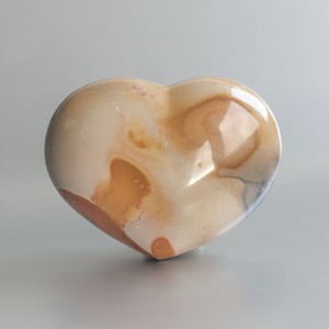 Polychroom Jaspis edelsteen hart 70 mm (04)