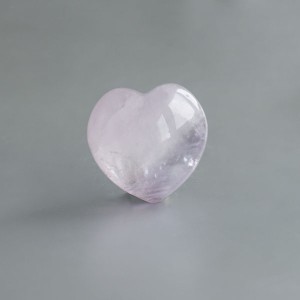 Amethyst edelsteen hart 04 (35 mm)