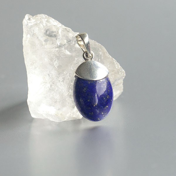 Lapis lazuli hanger 925 zilver (model P1-231)