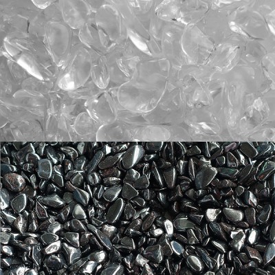 Bergkristal / Hematiet ontlaad- & oplaadmix