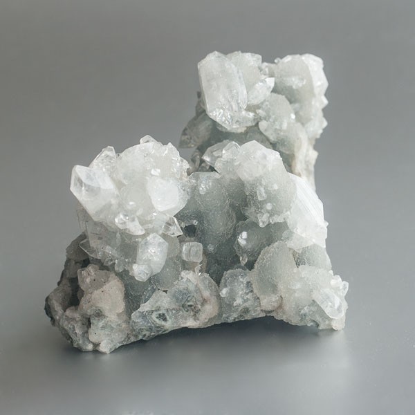 Spiegel Apofyliet met (Avaloniet) Chalcedoon kristalcluster 37