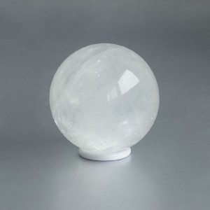 Witte Calciet edelsteen bol 04 (52 mm)