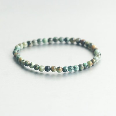 Afrikaans Turkoois kogelarmband 4 mm