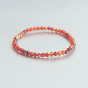 Carneool kogelarmband 4 mm