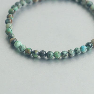 Afrikaans Turkoois kogelarmband 4 mm