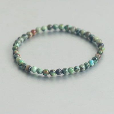 Afrikaans Turkoois kogelarmband 4 mm