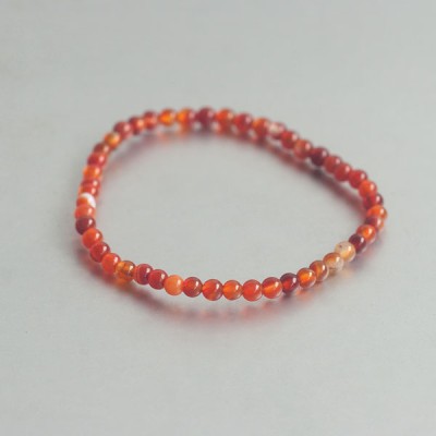 Carneool kogelarmband 4 mm