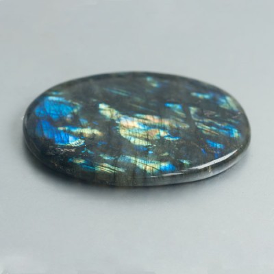 Labradoriet schijf XL gepolijst 04 | Aurabescherming | Blue Joy