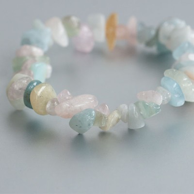 Morganiet en aquamarijn armband