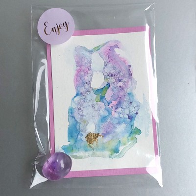Art from the Heart set Amethist 01 cadeauverpakking