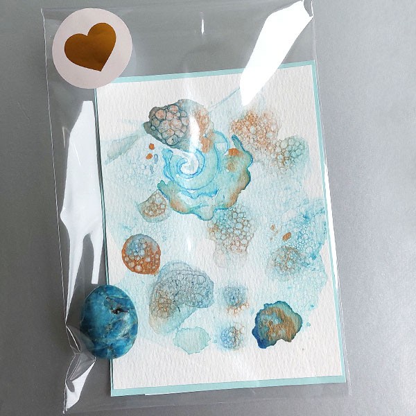 Art from the Heart set blauwe Apatiet cadeauverpakking