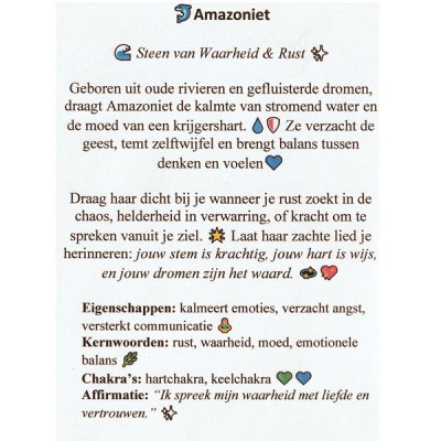 algemene beschrijving en inspiratie van Amazoniet