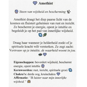 algemene beschrijving en inspiratie van Amethist