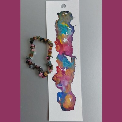Art from the Heart boekenlegger - Toermalijn mix armband 01