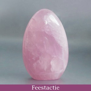 Rozenkwarts sculptuur actieprijs