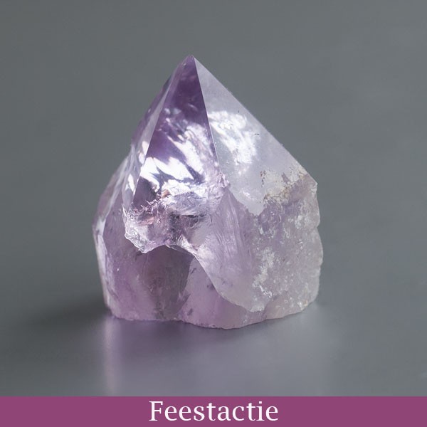 Amethyst kristalpunt ruw 05 actieprijs feestdagen