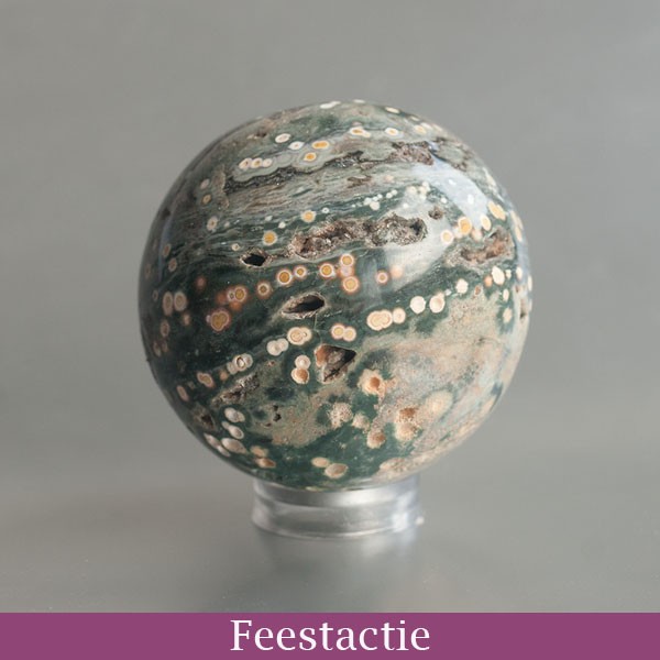 Oceaan Jaspis edelsteen bol (59 mm) feest actieprijs