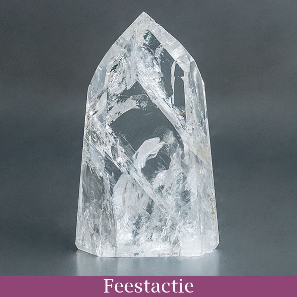 Bergkristal kristalpunt gepolijst 18 feest actieprijs