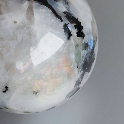 Regenboog Maansteen bol afbeelding 4 gouden flash detail