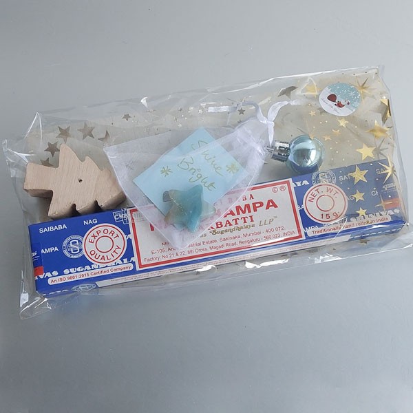 Kerstcadeauset Amazoniet ster en wierook