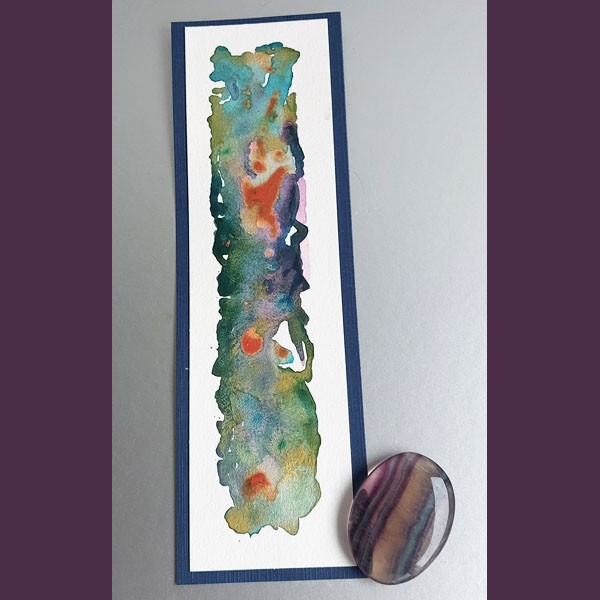 Art from the Heart boekenlegger - Regenboog Fluoriet zaksteen 01