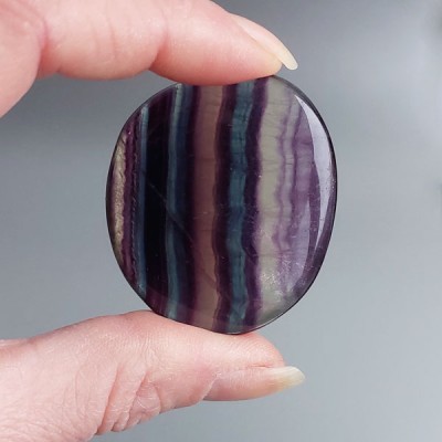 Regenboog Fluoriet zaksteen / oplegger 02