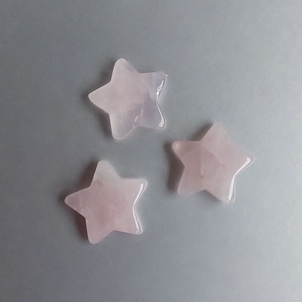 Rozenkwarts ster 3 cm | Liefde & Magische Creatie | Blue Joy