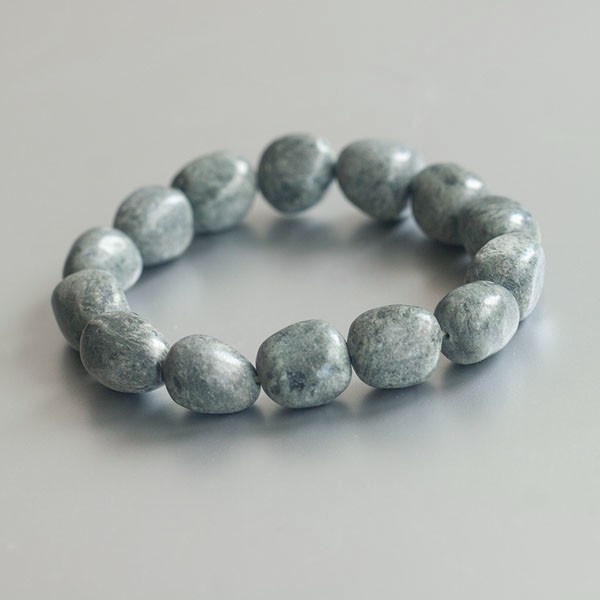 Raap halfrond extract Stonehenge steen (Preseli) armband | Blue Joy