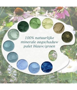 Minerale oogschaduw navulling - blauw- & groentinten