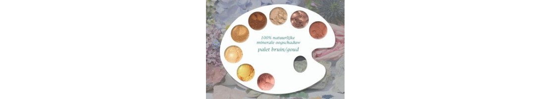 Minerale oogschaduw 100% natuurlijk | Bruin & goud tinten|Blue Joy