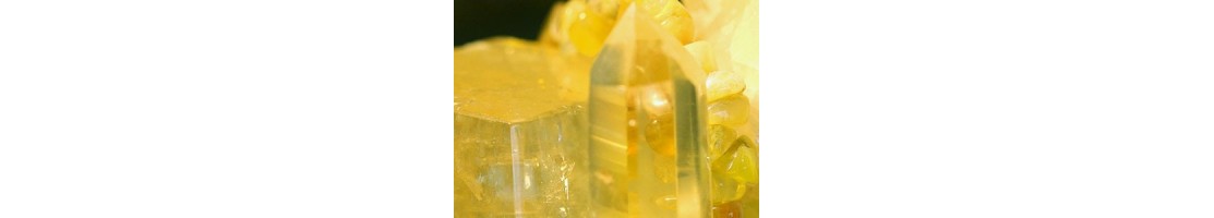 Gele & gouden kristallen, edelstenen & mineralen| Sunshine |Blue Joy
