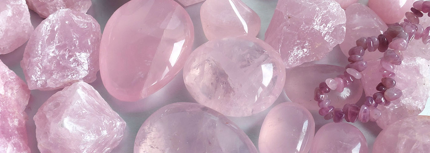 Valentijnsactie 14% korting op roze kristallen