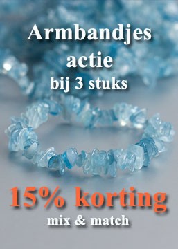 Edelsteen armbandjes actie